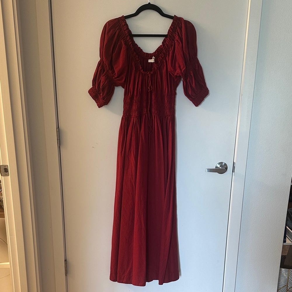 DOEN Ischia Dress in Currant - Size M